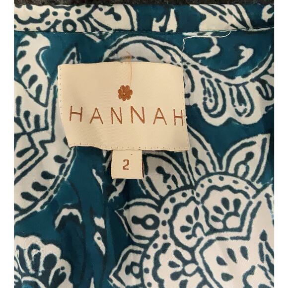 Hannah Blue and White Midi Dress - Picture 6 of 6